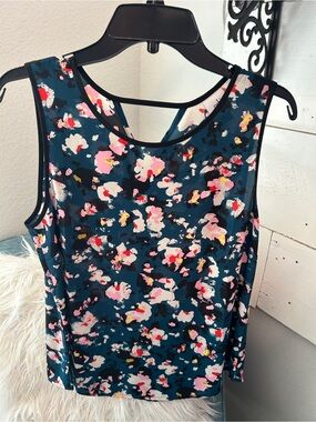Sleeveless Spirit Tank Top — Teal & Pink